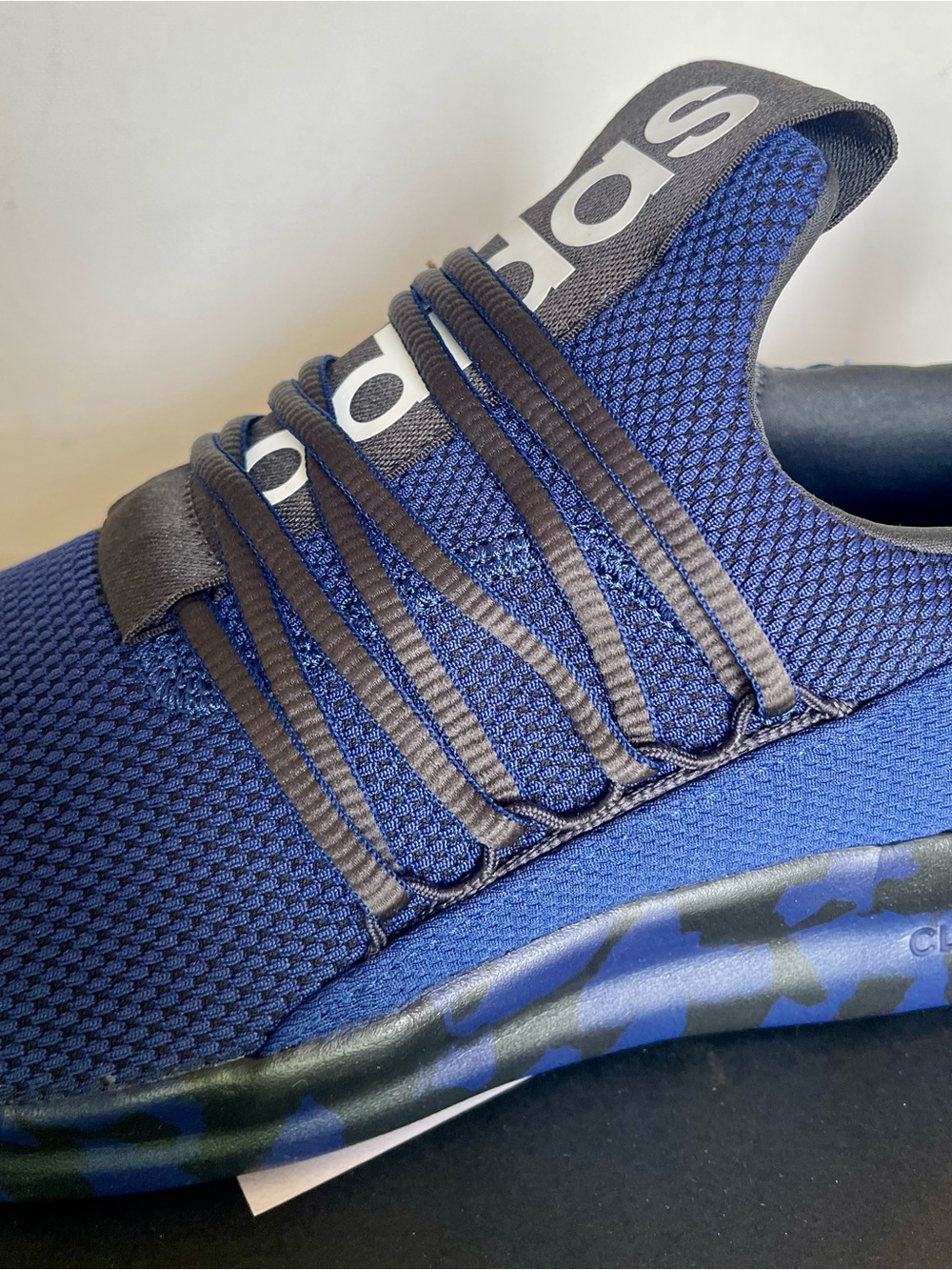 NIB ADIDAS MENS LITE RACER ADAPT 7.0 SERIES BLUE & BLACK SIZE 11 SLIP ON SNEAKER - Picture 4 of 10